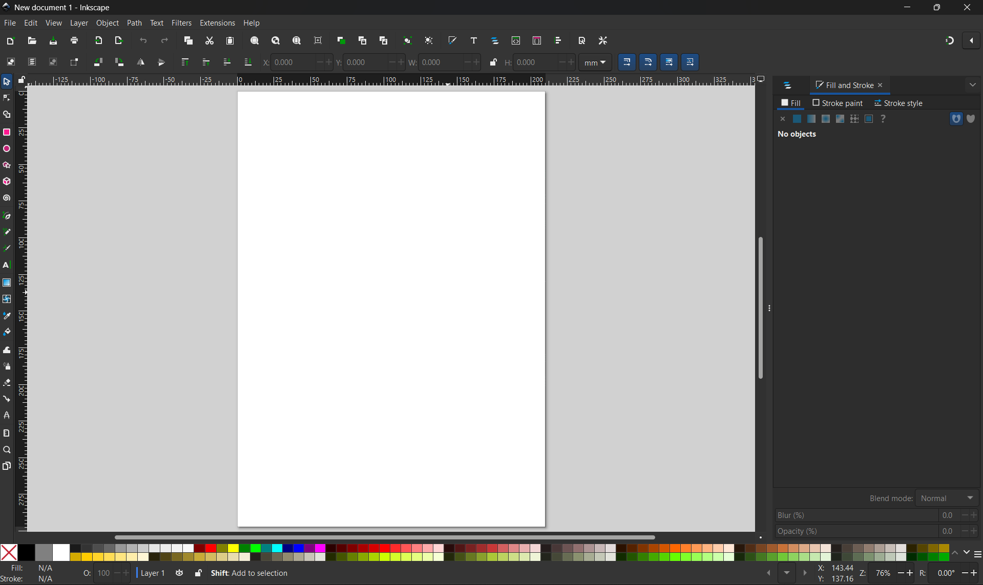 Inkscape interface